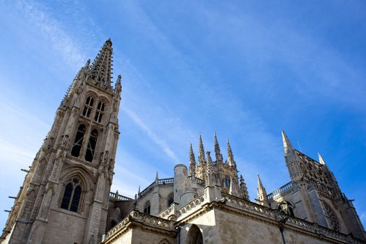 View of the Burgos cathedral - Spain