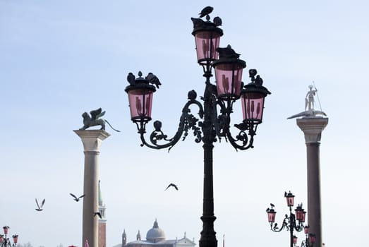 Photo of St. Theodore on column, Venice