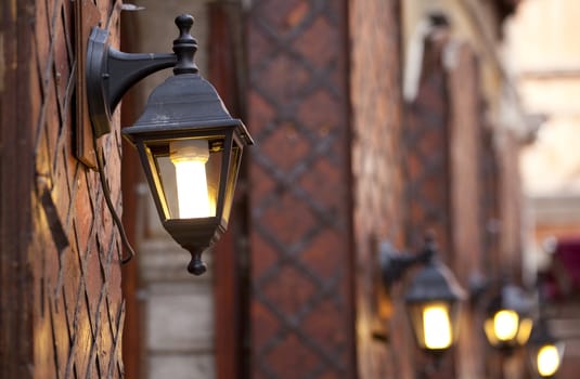 Typical venetian lantern in Venice