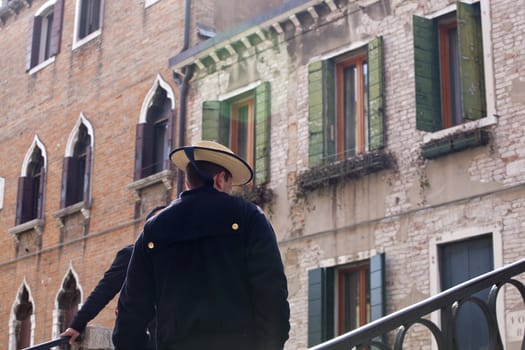 Photo of a Gondolier in Venice