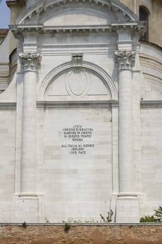 View of the Saint Lucia temple in Venice