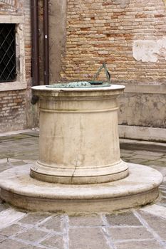 View of a Typical Venice well