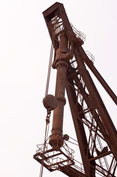 Photo of a Rusty old crane