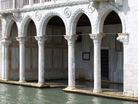 Photo of a Typical Venetian Colonnade, Venice