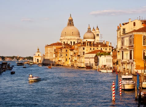 View of famous Venice lagoon