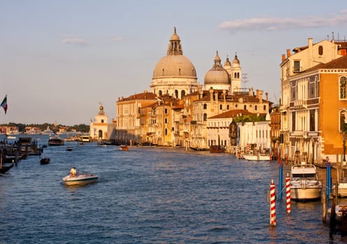 View of famous Venice lagoon