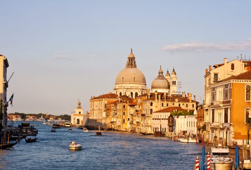 View of famous Venice lagoon