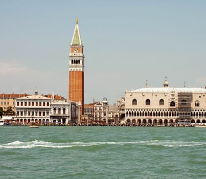 View of famous Venice lagoon