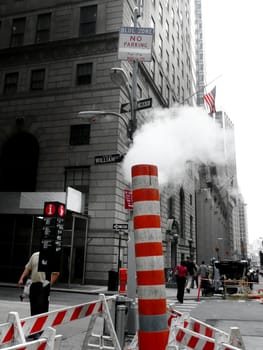 public works in wall street, new york