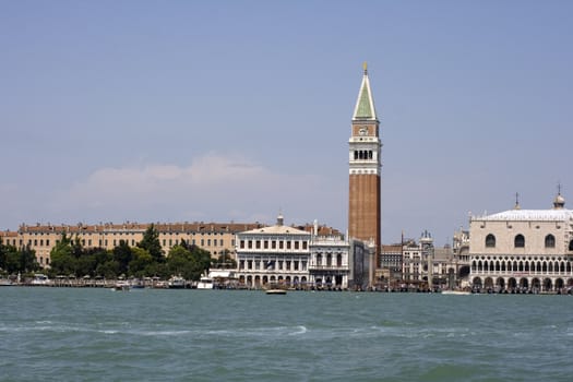 View of famous Venice lagoon