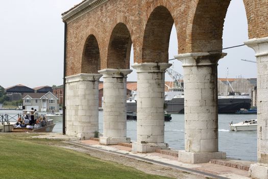 View of the Columns, Arsenale Venice