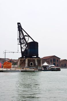 Old crane in the Arsenale, Venice