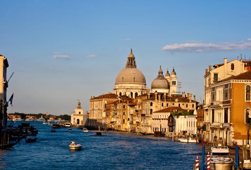 View of famous Venice lagoon