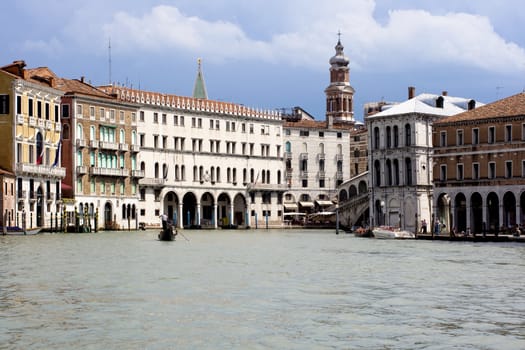 View of famous Venice lagoon