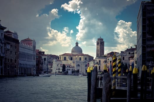 View of famous Venice lagoon