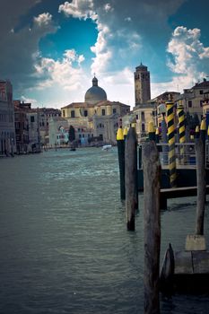 View of famous Venice lagoon
