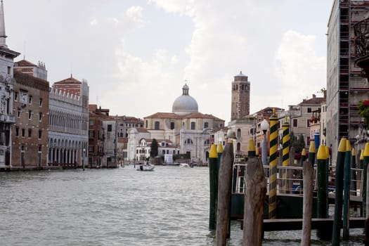 View of famous Venice lagoon