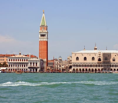 View of famous Venice lagoon