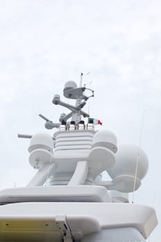 Radar of the yacht in the lagoon of Venice