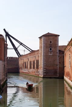 Walls of the arsenal of Venice