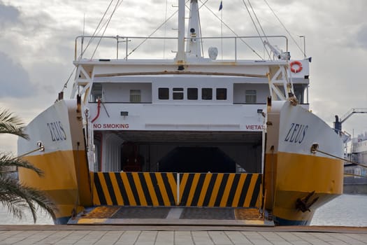 View of the Entrance to the ferry boat