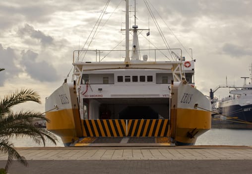 View of the Entrance to the ferry boat