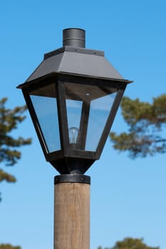 street  lantern whith sky in background.