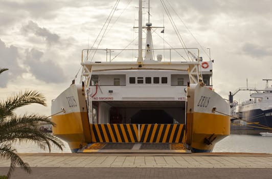 View of the Entrance to the ferry boat