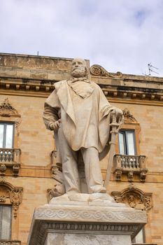 View of Garibaldi monument, Trapani