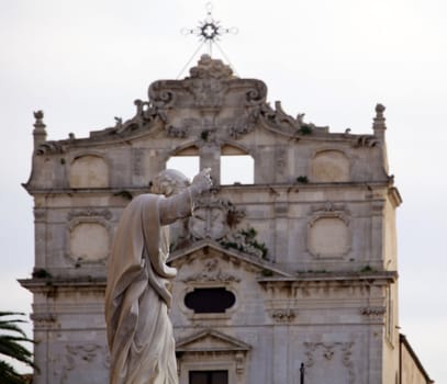 View of Statue, Syracuse cathedral