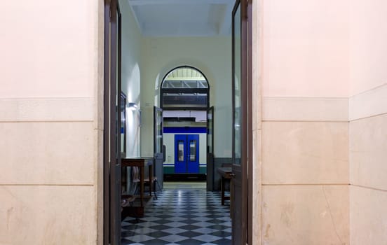 Entrance of railroad station, Syracuse - Sicily