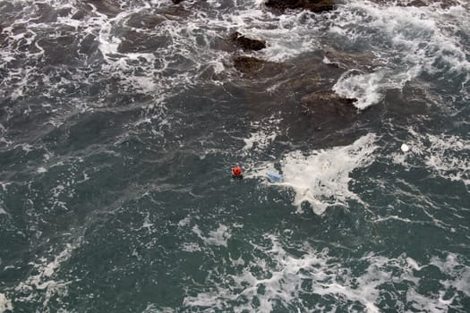 Soccer ball on the sea, Ortigia - Syracuse