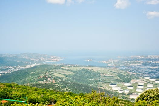 View of Oil reservoirs, Trieste