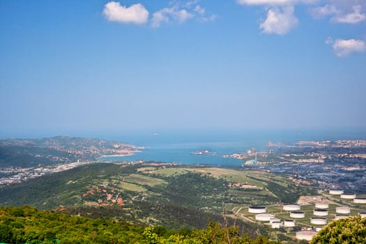 View of Oil reservoirs, Trieste
