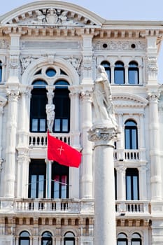 View of Carlo V monument in Trieste - Italy