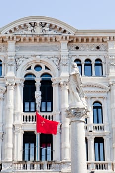 View of Carlo V monument in Trieste - Italy