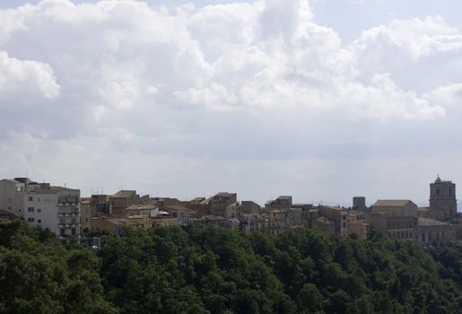View of Enna, Sicily - Italy