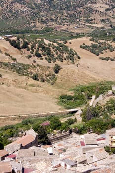 View of Leonforte, Sicily - Italy