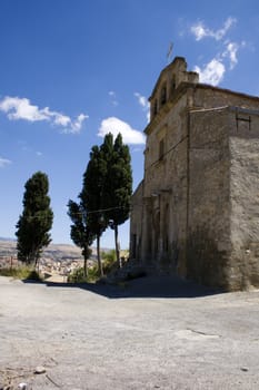 View of Santa croce church, Leonforte