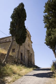 View of Santa croce church, Leonforte