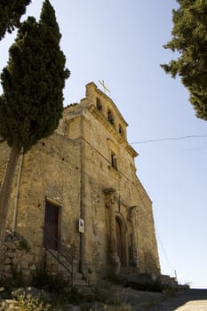 View of Santa croce church, Leonforte