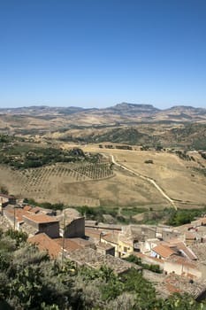 View of Leonforte, Sicily - Italy