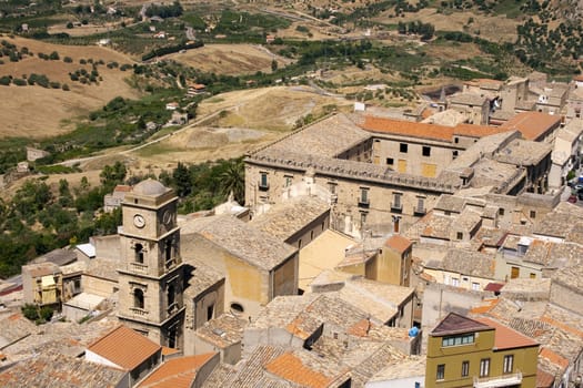 View of Leonforte, Sicily - Italy