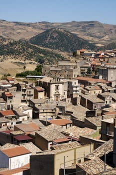 View of Leonforte, Sicily - Italy