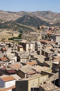 View of Leonforte, Sicily - Italy
