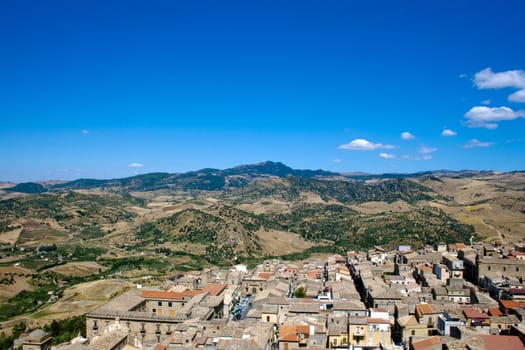 View of Leonforte, Sicily - Italy