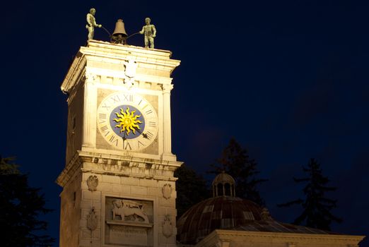 Bell tower in Piazza Libertà, Udine - Italy