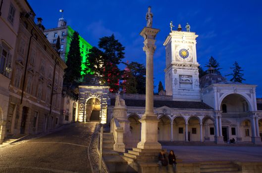 View of Piazza Libertà, Udine - Italy