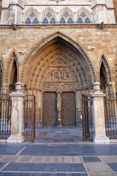 Portal of Leon Cathedral, Spain