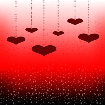 Valentines Day background with Hearts for valentines day